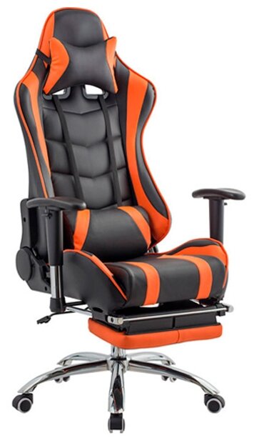 Кресло игровое MFG-6001 Меб-фф 404499, MFG-6001 black orange (DK) - фото №1