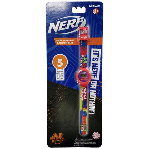 Nerf Часы наручные электронные NFRJ6-R1 красные