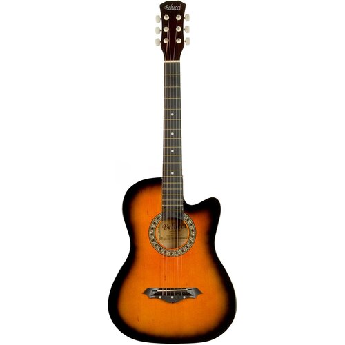 Гитара акустическая 38 Belucci BC3810 Оранжевая глянец гитара акустическая belucci bc3810 бежевая