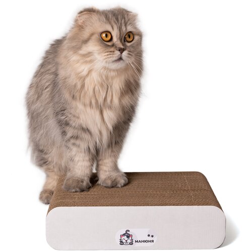 Когтеточка из картона, лежанка Манюня Kitty mini 30x8x20 см.