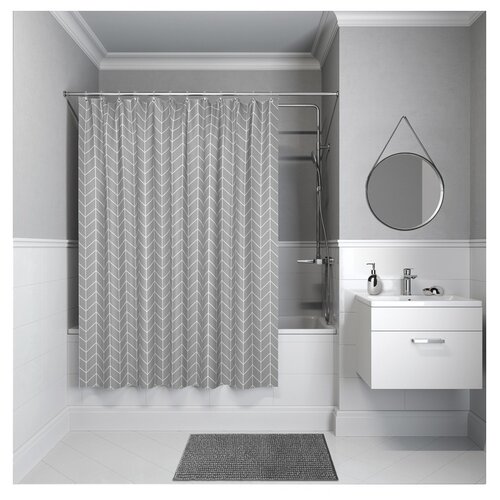 фото Штора для ванной комнаты iddis b41p224i11 200х240 см полиэстер