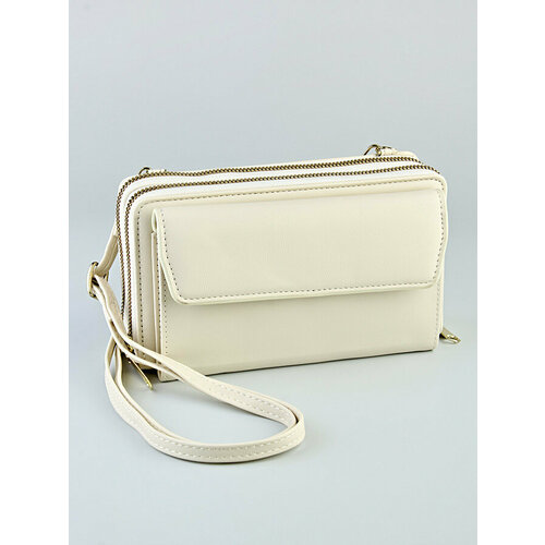 Кошелек , экокожа, на молнии, мультиколор