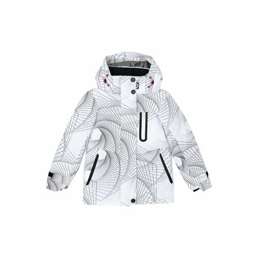 фото Куртка oldos, размер 170-88-66, белый, серый