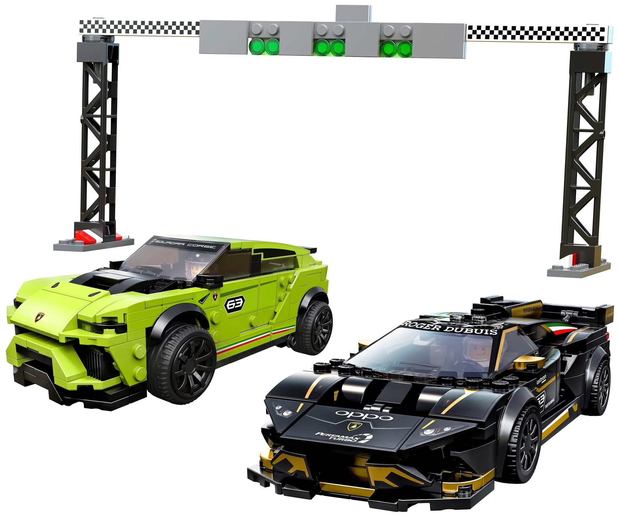 Конструктор LEGO Speed Champions Lamborghini Urus ST-X & Lamborghini Huracán Super Trofeo EVO, 663 детали (76899) - фото №4