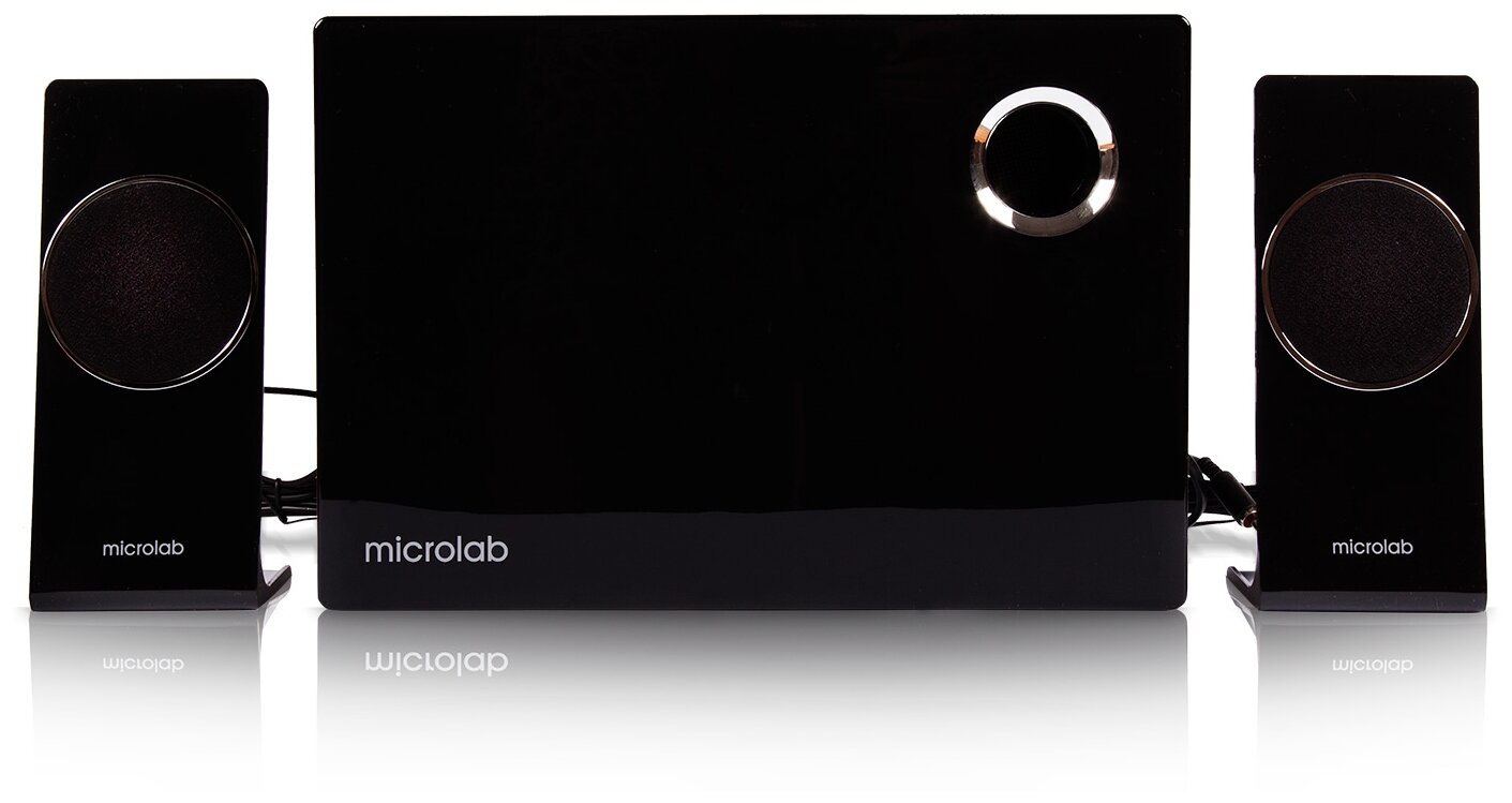 Колонки с сабвуфером Microlab M-660BT Black акустическая стерео система 2.1 .52Вт,