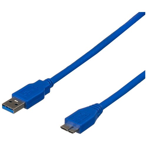 Кабель Atcom USB - microUSB (AT2825), синий, 0.8 м