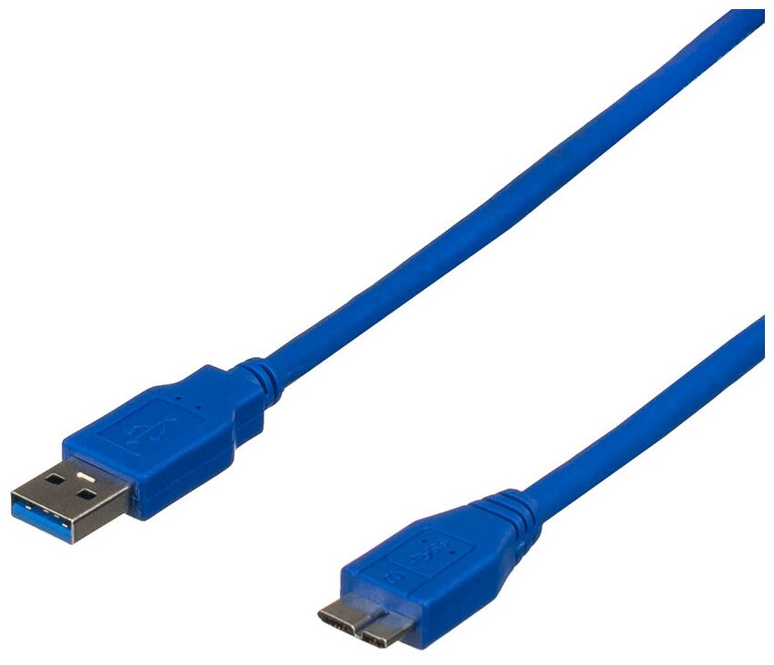 Кабель USB 0.8 m (USB 3.0, USB(Am) <=> microUSB, синий)