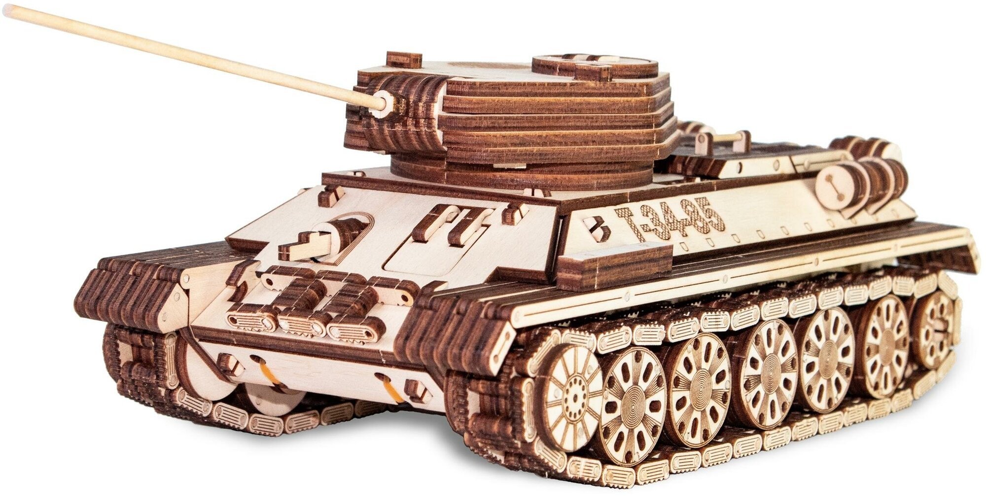 Сборная модель из дерева EWA Танк Т-34-85 механический
