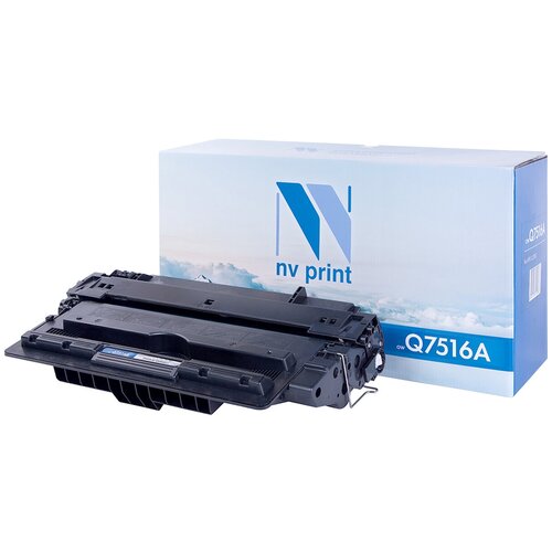 Картридж NV Print Q7516A для HP, 12000 стр, черный картридж easyprint lh 16a q7516a q7516 7516a 16a laserjet 5200 для принтеров hp черный