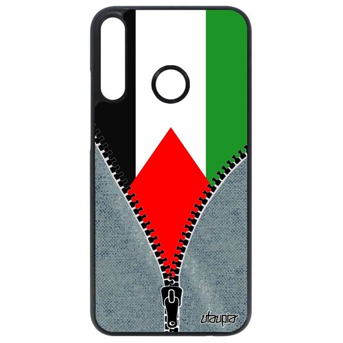 фото Чехол для мобильного huawei p40 lite e, "флаг палестины на молнии" патриот государственный utaupia