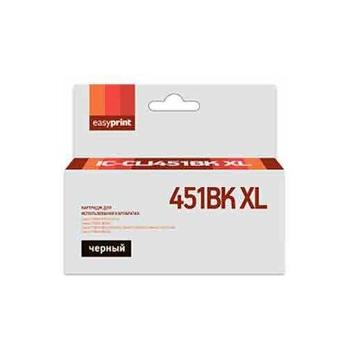 Картридж EasyPrint IC-CLI451BK XL, 370 стр, черный