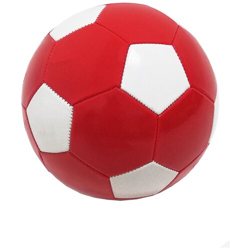 Мяч красный с белыми вставками