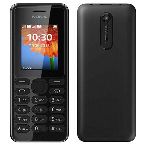Nokia 108 Dual sim, 2 SIM, черный