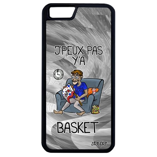фото Чехол для телефона iphone 6 6s plus, "не могу - смотрю баскетбол!" юмор карикатура utaupia