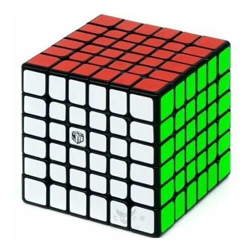 Головоломка Кубик Рубика QiYi MoFangGe X-Man 6x6 х6 Shadow M v2 / Магнитный / Черный пластик магнитный кубик рубика qiyi mofangge x man 3x3x3 tornado v2 m головоломка цветной пластик