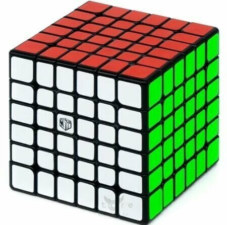 Головоломка Кубик Рубика QiYi MoFangGe X-Man 6x6 х6 Shadow M v2 / Магнитный / Черный пластик