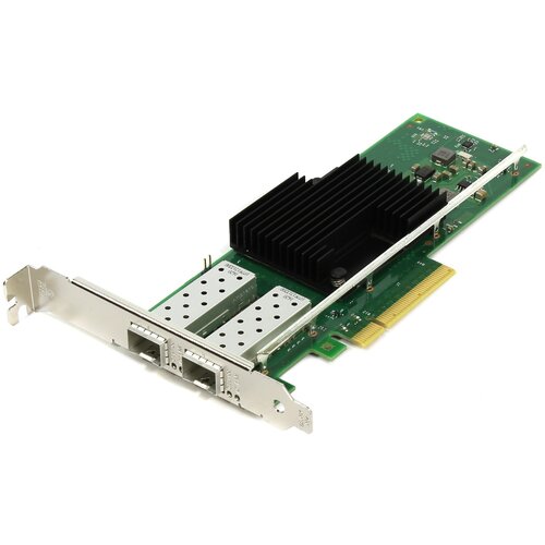 Сетевой адаптер Intel X710-DA2, зелeный intel сетевой адаптер intel intel® ethernet converged network adapter x710 da4 4x sfp port 10gbe 1gbe pci e v3 x8 iscsi nfs vmdq pci sig sr iov 063401 932576