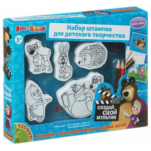 фото Bondibon набор для творчества досуг с буки маша и медведь (вв1328)