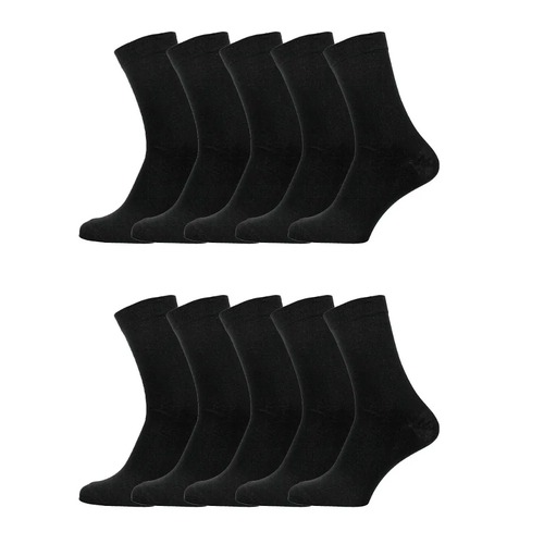 Носки Годовой запас носков, 10 пар, размер 31 (46-47), черный