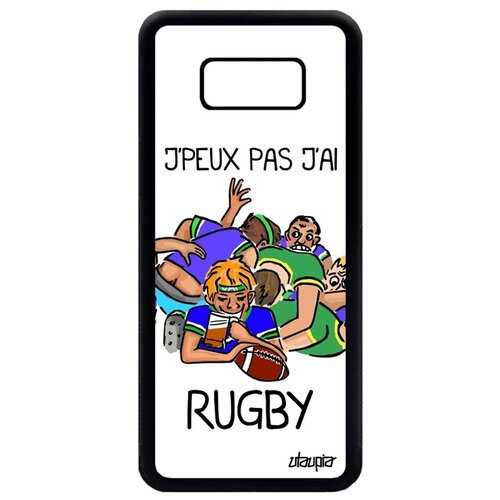 фото Чехол на мобильный galaxy s8 plus, "не могу - у меня регби!" повод спорт utaupia