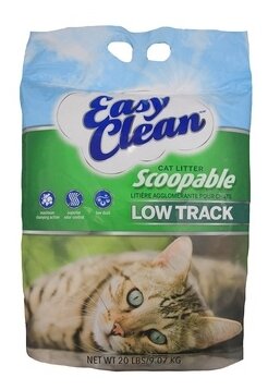 Easy clean (канада) комкующийся наполнитель для длинношерстных кошек (low track)  9000 кг (2 шт)