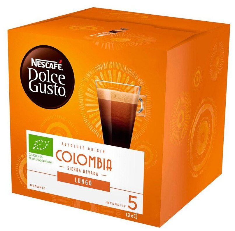 Кофе в капсулах Nescafe Dolce Gusto Lungo Colombia, 12 кап. в уп., 5 уп. - фотография № 3