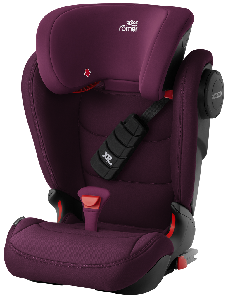 Автокресло группа 2/3 (15-36 кг) Britax Roemer KIDFIX III S, burgundy red