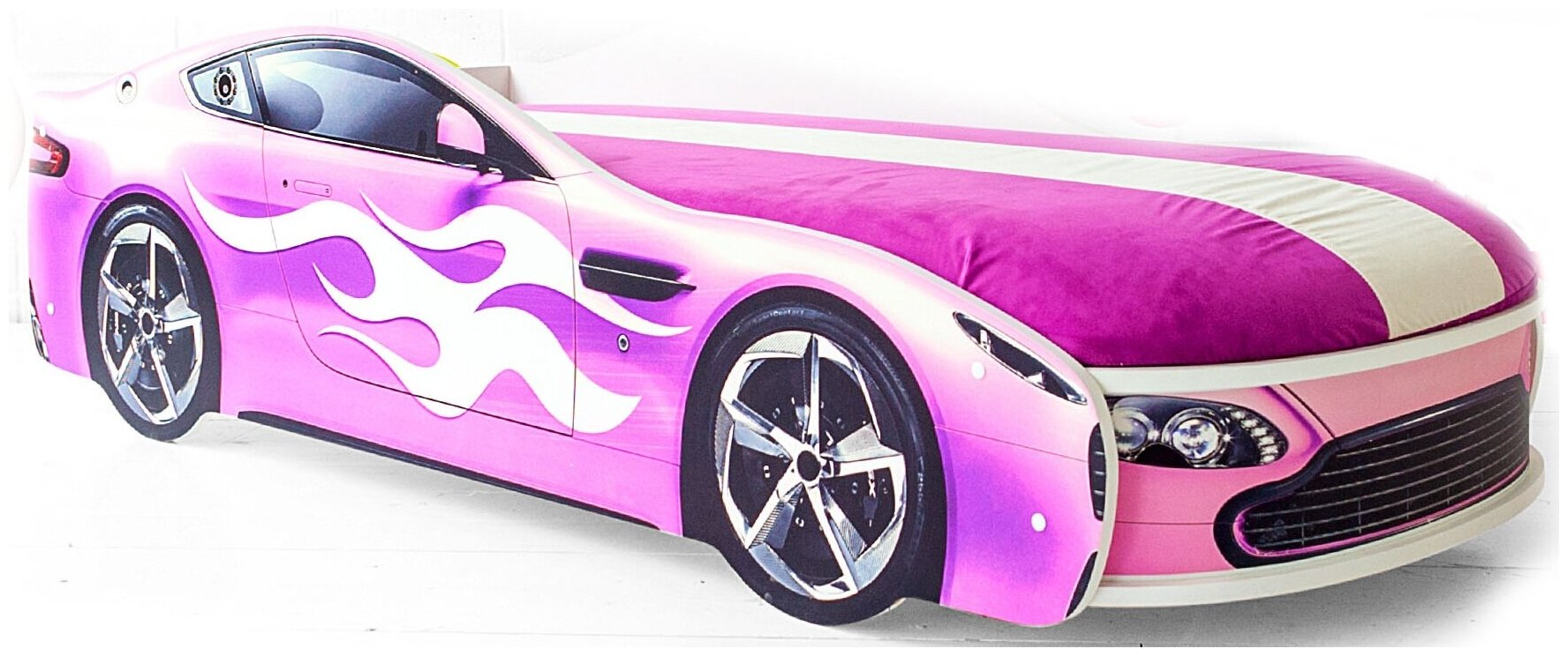 Кровать с подъемным механизмом Бельмарко Бондмобиль, цвет: розовый - фото №19