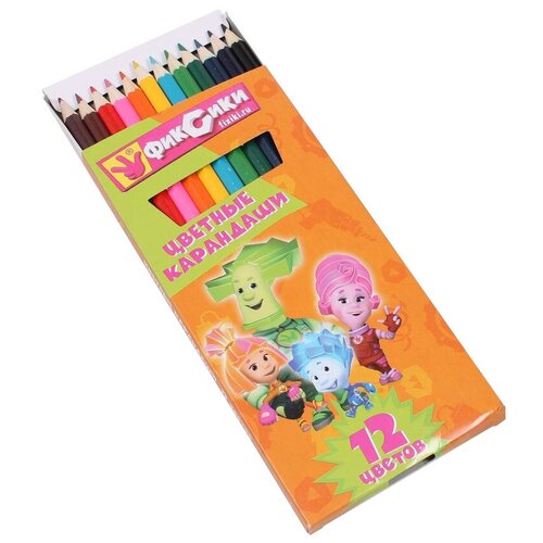 CENTRUM Цветные карандаши Фиксики 12 цветов (84207)