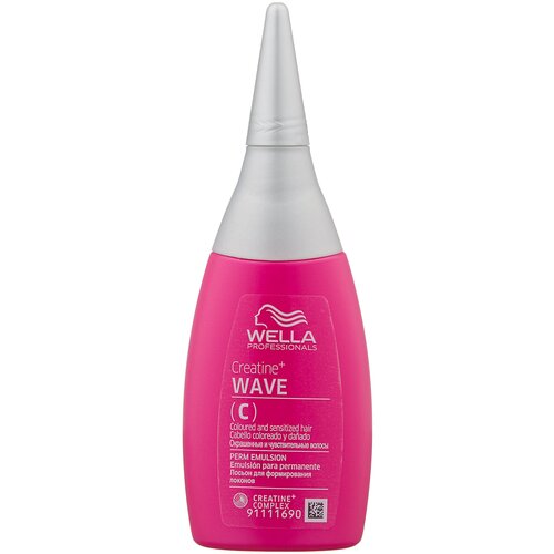 Wella Professionals CREATINE+ WAVE лосьон для окрашенных и чувствительных волос, средняя фиксация, 75 мл wella professionals набор creatine wave для для окрашенных и чувствительных волос 205 мл