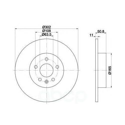 фото Диск тормозной ford mondeo 4 07- задн. (с покрытием pro) textar арт. 92159303