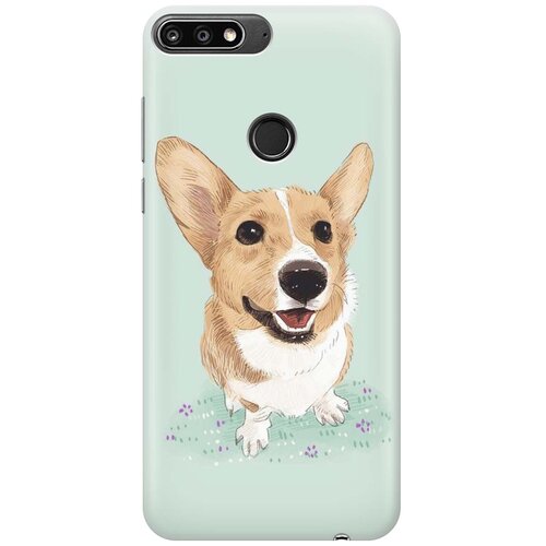 фото Cиликоновый чехол на huawei nova 2 lite / хуавей нова 2 лайт с принтом "корги" gosso