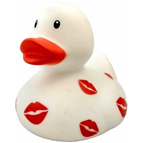 фото Резиновая уточка "с поцелуями", белая funny ducks