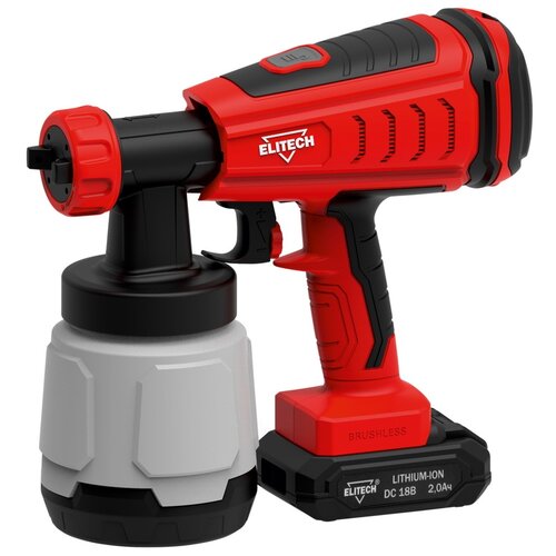 Аккумуляторный краскопульт ELITECH КА 18БЛП E220800301 8990₽
