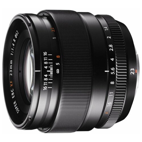 объектив fujinon xf 18mm f 2 r x mount черный Объектив Fujinon XF 23mm f/1.4 R, черный