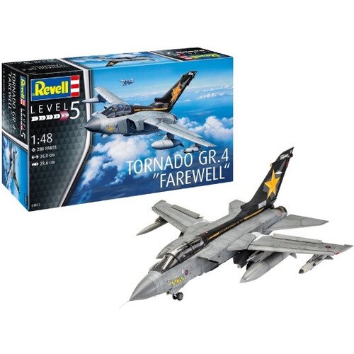 Revell Сборная модель истребитель-бомбардировщик Tornado GR.4 FAREWELL (1:48) сборная модель revell bae harrier gr 7 63887 1 144