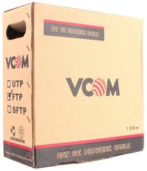 Кабель в бухте VCOM VNC1010 без разъема 100 м CAT5e