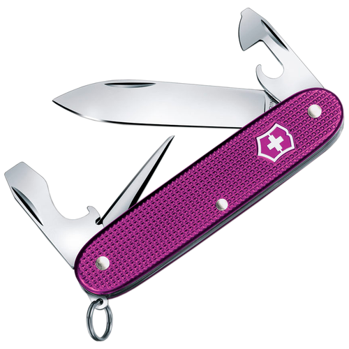 Нож многофункциональный VICTORINOX Pioneer Alox limited edition фиолетовый нож перочинный victorinox pioneer x 9 функций алюминиевая рукоять серебристый