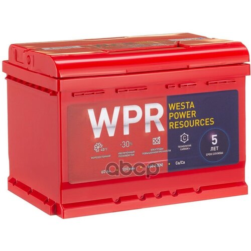 Аккумулятор Wpr Premium 60 А/Ч Обратная 242X175x175 En640 А WPR battery арт. 560 110 310