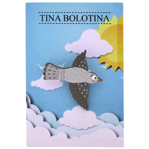 Брошь/значок TINA BOLOTINA Птичка