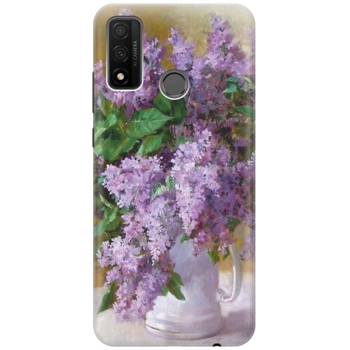 фото Cиликоновый чехол на huawei p smart 2020 / хуавей п смарт 2020 с принтом "букет сирени" gosso
