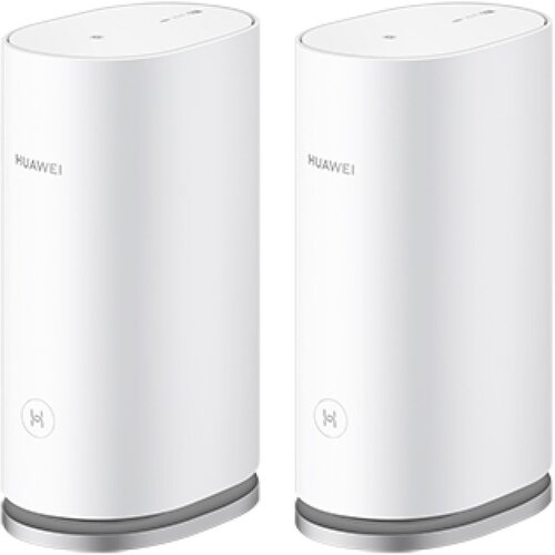 Бесшовный Mesh роутер Huawei Mesh 3 WS8100-22 (53039180) AX3000 10/100/1000BASE-T cat.6 белый (упак:2шт) wi fi huawei wifi mesh 3 комплект с 2 мя роутерами белый