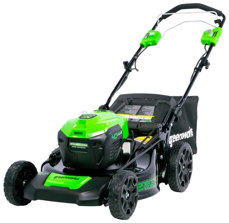 Аккумуляторная газонокосилка Greenworks 2506807UB GD40LM46SPK4 4 А·ч с АКБ и ЗУ 46 см