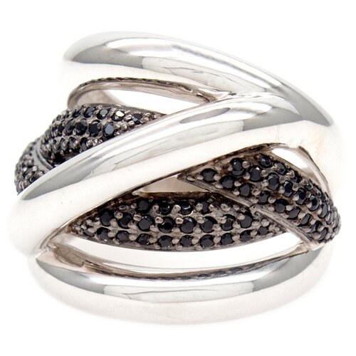 фото The jeweller кольцо из серебра с фианитами 55012476-6ч, размер 18.5