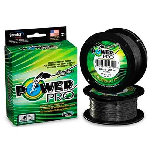 фото Леска плетеная power pro 275м зеленая (ppbi27546mg (275 м 0,46мм) )