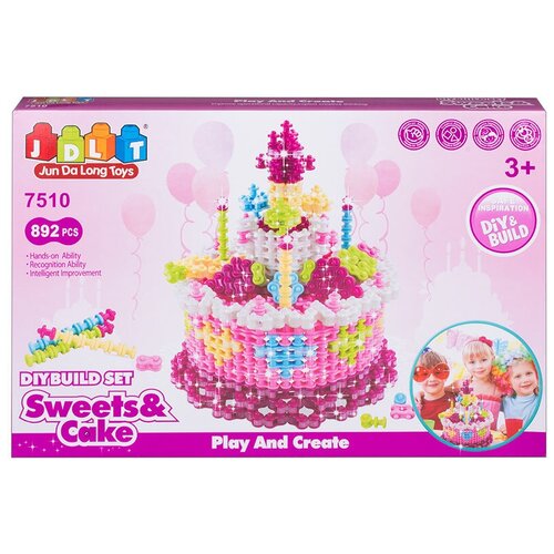 конструктор jdlt sweet shop 5341 92 дет Конструктор JDLT DIY and Build 7510, 892 дет.