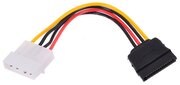 Кабель Cablexpert SATA 15pin - Molex 4pin (CC-SATA-PS), 0.15 м, 1 шт, белый/черный