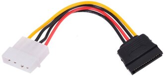 Кабель Cablexpert SATA 15pin - Molex 4pin (CC-SATA-PS), 0.15 м, 1 шт., белый/черный