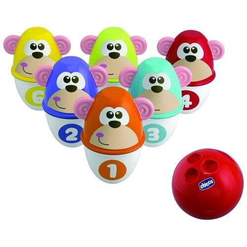 Игровой центр Chicco Fit&Fun Боулинг Monkey strike 5228 разноцветный игровой центр chicco боулинг fit