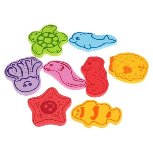 Игрушка для ванной Капитошка Морские животные (B1629013-R), разноцветный